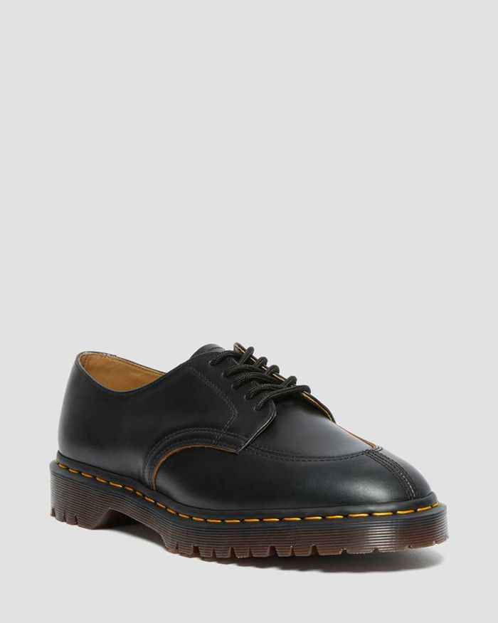 Dr Martens Mens 2046 Vintage Smooth Leather Oxfords Black - 03728PTSD